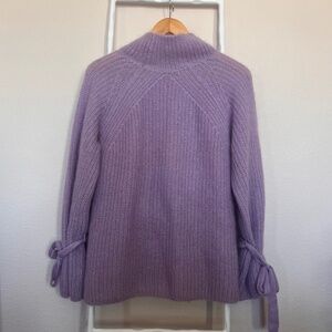 NAADAM Oversize Lilac Mohair Sweater with ties over the sleeves. Size S